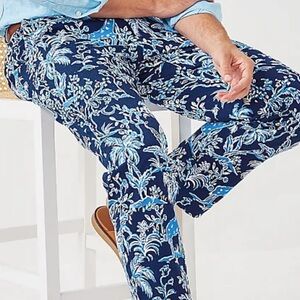 Lilly Pulitzer Navy Blue Floral Print Men’s Pants